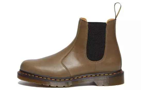 2976 Ботинки Челси Унисекс Оливково-зеленый Dr.Martens