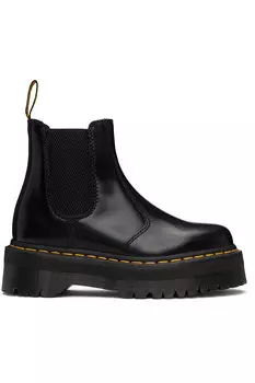 2976 полированные гладкие платформенные ботинки челси Dr. Martens, черный