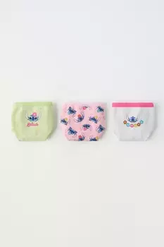 2-6 лет/набор из трех трусов lilo & stitch disney ZARA, розовый