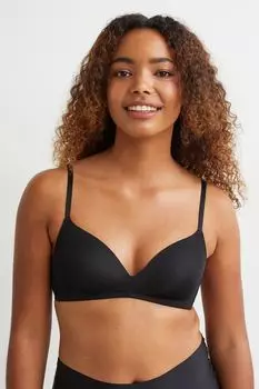 2 бюстгальтера из микрофибры H&amp;M, светло-коричневый/черный