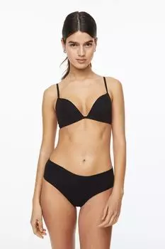 2 бюстгальтера пуш-ап H&M, бежевый/черный