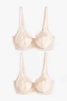 2 бюстгальтера с полной чашкой без подкладок dd+ Next, белый