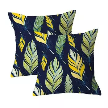 2 декоративные наволочки, геометрический узор, для улицы, для дивана, для офиса, 45 х 45 см CANDeal