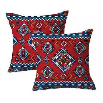 2 декоративные наволочки, геометрический узор, для улицы, для дивана, для офиса, 45 х 45 см CANDeal