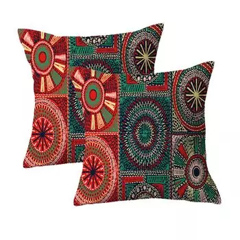 2 декоративные наволочки, геометрический узор, для улицы, для дивана, для офиса, 45 х 45 см CANDeal