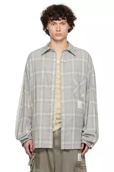 2 футболки в одной с длинным рукавом Maison Mihara Yasuhiro, серый