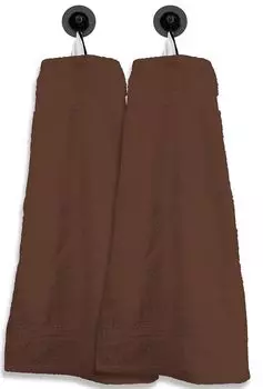 2 гостевых полотенца, гостевые полотенца, серебро, 30 х 50 см, комплект хлопчатобумажных полотенец, махровая ткань One-Home, коричневый