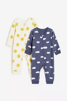 2-х хлопковые пижамы с рисунком H&M