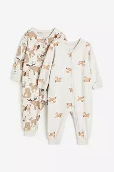 2-х хлопковые пижамы с рисунком H&M
