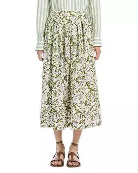 2 Юбки миди с принтом Orme Weekend Max Mara, слоновая кость/кремовый