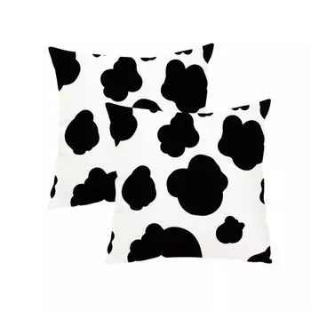 2 комплекта чехлов, красивый леопард, зебра, молочная корова, жираф, узор, животный принт, декоративный чехол для подушки, 45 см x 45 см, чехол для дивана-кровати CANDeal, мультиколор