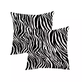 2 комплекта чехлов, красивый леопард, зебра, молочная корова, жираф, узор, животный принт, декоративный чехол для подушки, 45 см x 45 см, чехол для дивана-кровати CANDeal, мультиколор