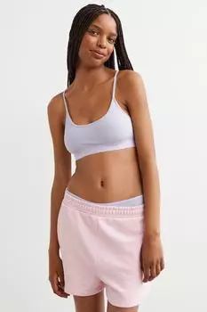 2 комплекта хлопкового бюстгальтера без подкладок H&amp;M, светло-фиолетовый/белый