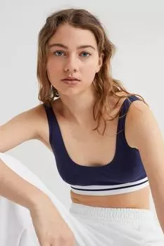 2 комплекта хлопкового бюстгальтера H&amp;M, темно-синий/серый меланж