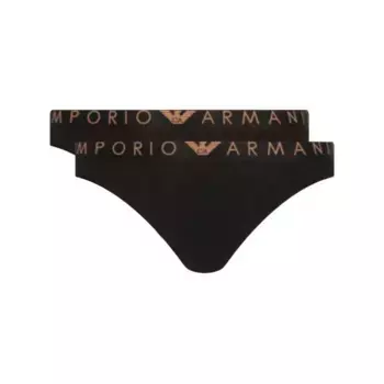 2 комплекта стрингов Emporio Armani, черный