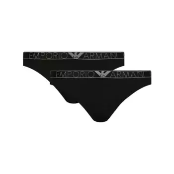 2 комплекта стрингов Emporio Armani, черный