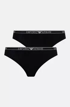 2 комплекта стрингов Emporio Armani Underwear, черный