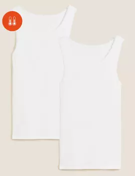 2 комплекта тепловых наплечных жилетов Marks & Spencer, белый