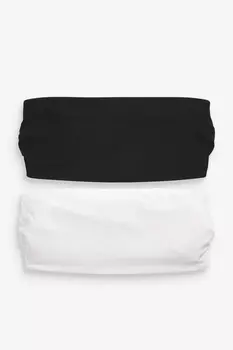 2 кружевных бюстгальтера-бандо Next, черный