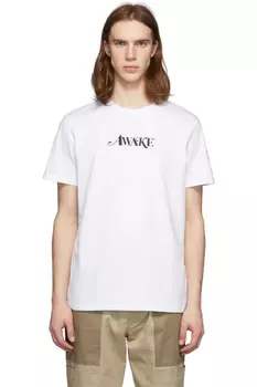 2 Moncler 1952 белая футболка с логотипом Awake NY Edition Moncler Genius, белый