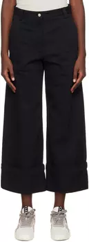 2 Moncler 1952 Черные брюки с подвернутыми манжетами Moncler Genius