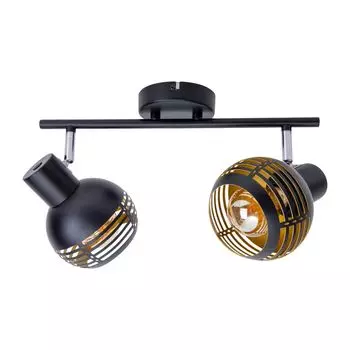 2 настенных/потолочных светильника/спота "Каско" Nve, черный