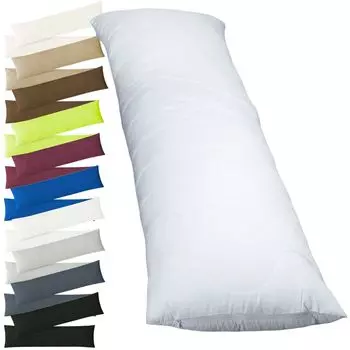 2 наволочки, включая 1 наполнитель, боковую подушку, подушку для кормления, 40 x 145 см, натуральный Sdseetraum