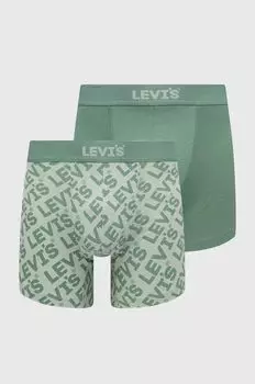 2 пары боксеров Levi's, зеленый