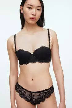 2 пары бразильских трусиков H&M, черный