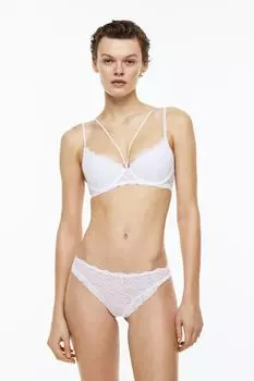 2 пары бразильских трусов H&amp;M, белый