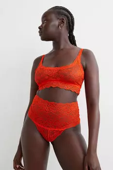 2 пары бразильских трусов H&M, красный