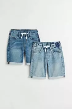 2 пары джинсовых шорт H&amp;M