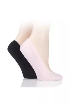 2 пары гладких нейлоновых вкладышей для обуви ELLE, розовый
