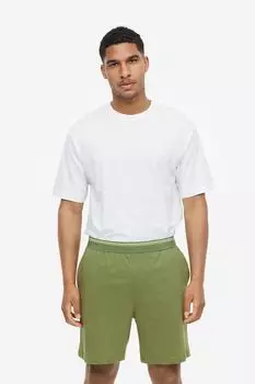 2 пары хлопковых боксеров H&M, хаки зеленый