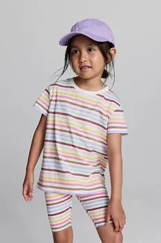 2 пары хлопковых футболок H&M, белый