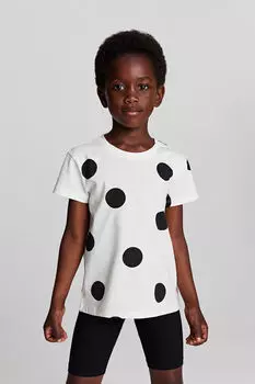 2 пары хлопковых футболок H&M, белый