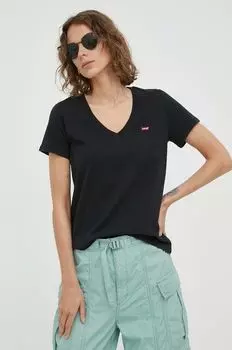 2 пары хлопковых футболок Levi's, мультиколор
