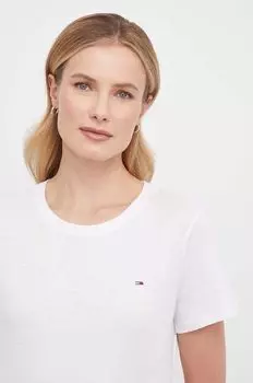 2 пары хлопковых футболок Tommy Jeans, мультиколор