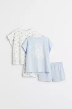 2 пары хлопковых пижам H&amp;M