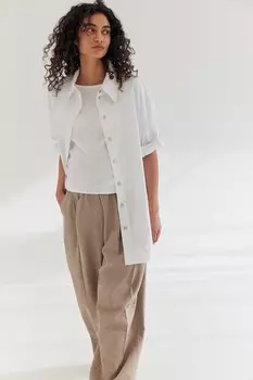 2 пары хлопковых рубашек mom H&M, синий