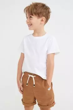 2 пары хлопковых шорт H&amp;M, зеленый хаки/коричневый