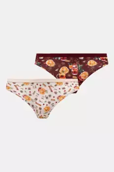 2 пары хлопковых трусов Medicine, мультиколор