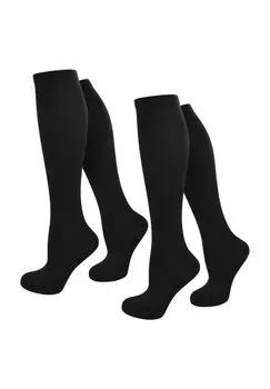 2 пары компрессионных гольфов для путешествий normani, черный