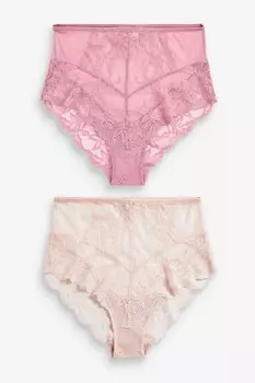 2 пары кружевных трусиков Next, розовый