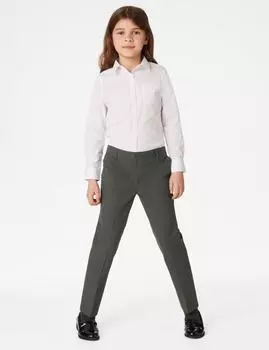 2 пары легких школьных брюк для девочек Marks & Spencer, серый