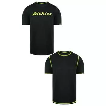 2 пары мужских черных футболок Dickies, черный