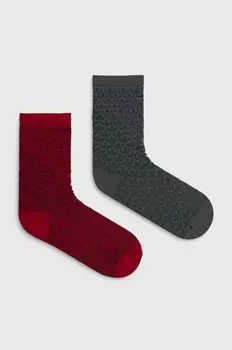 2 пары носков adidas Originals, бордовый