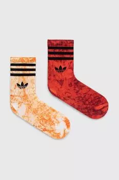 2 пары носков adidas Originals, оранжевый