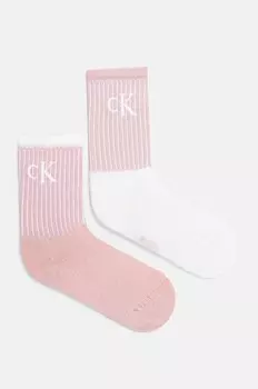 2 пары носков Calvin Klein Jeans, розовый