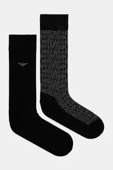 2 пары носков Emporio Armani Underwear, черный